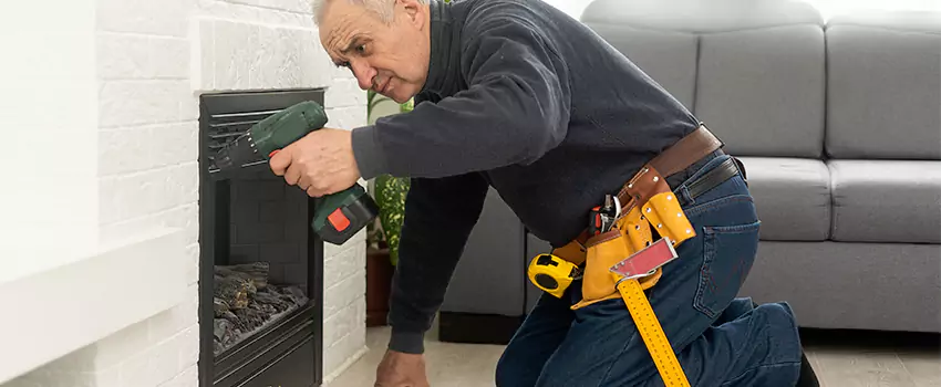 New Indoor Fireplace Installation in Whitewater, Wisconsin